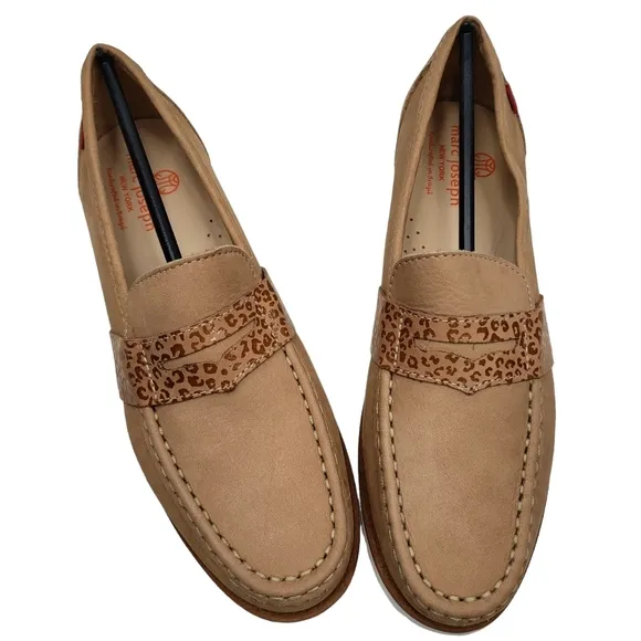 Marc Joseph | NIB Dumbo Porcelain Nobuck Classic Preppy Leather Loafers Girl's 5