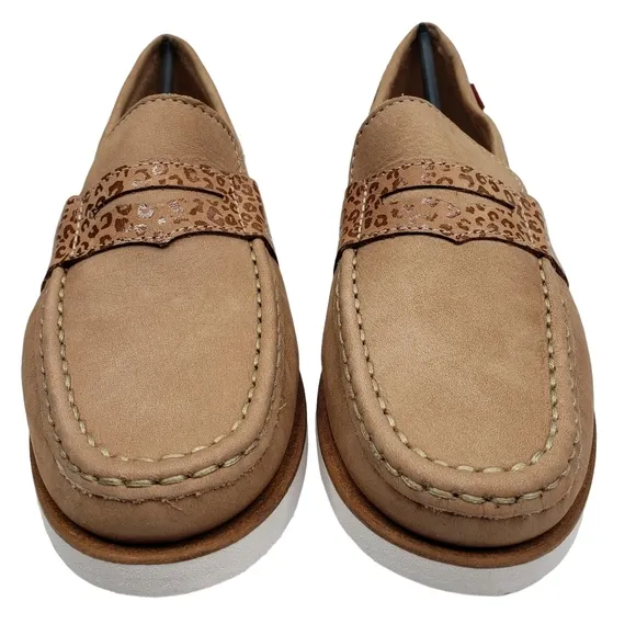 Marc Joseph | NIB Dumbo Porcelain Nobuck Classic Preppy Leather Loafers Girl's 5