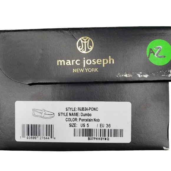 Marc Joseph | NIB Dumbo Porcelain Nobuck Classic Preppy Leather Loafers Girl's 5