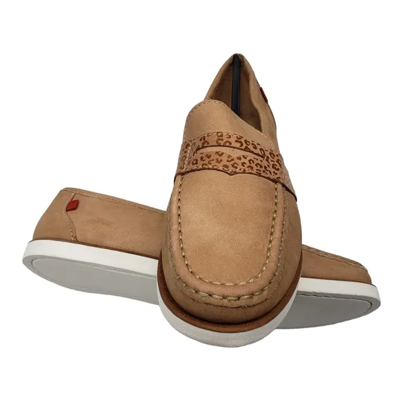 Marc Joseph | NIB Dumbo Porcelain Nobuck Classic Preppy Leather Loafers Girl's 5