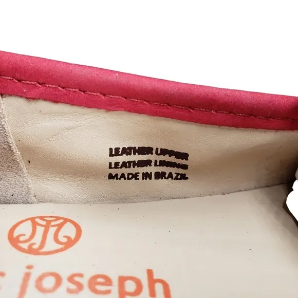 Marc Joseph | NIB Dumbo Red Nobuck Classic Preppy Leather Loafers Boy's 1