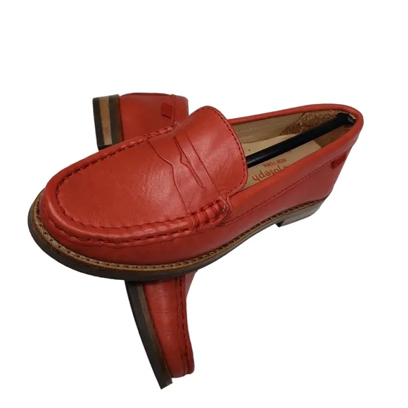 Marc Joseph | NIB East Village Coral Napa Classic Preppy Leather Loafers Girl 11