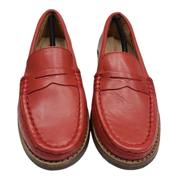 Marc Joseph | NIB East Village Coral Napa Classic Preppy Leather Loafers Girl 11