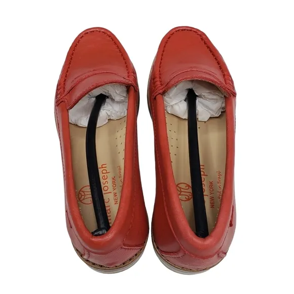 Marc Joseph | NIB East Village Coral Napa Classic Preppy Leather Loafers Girl 11