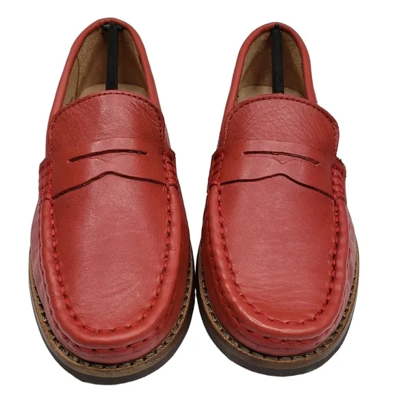 Marc Joseph | NIB East Village Coral Napa Classic Preppy Leather Loafers Girl 13