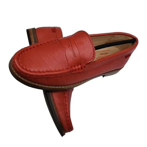 Marc Joseph | NIB East Village Coral Napa Classic Preppy Leather Loafers Girl 13