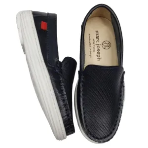 Marc Joseph | NIB Leroy St Black Napa Perforated Leather Loafers Boy's 10.5