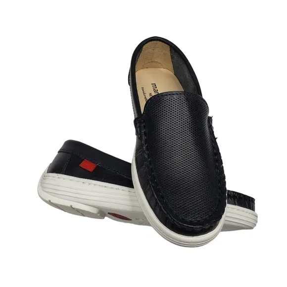 Marc Joseph | NIB Leroy St Black Napa Perforated Leather Loafers Boy's 10.5