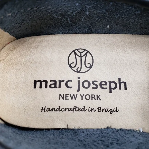 Marc Joseph | NIB Leroy St Black Napa Perforated Leather Loafers Boy's 10.5