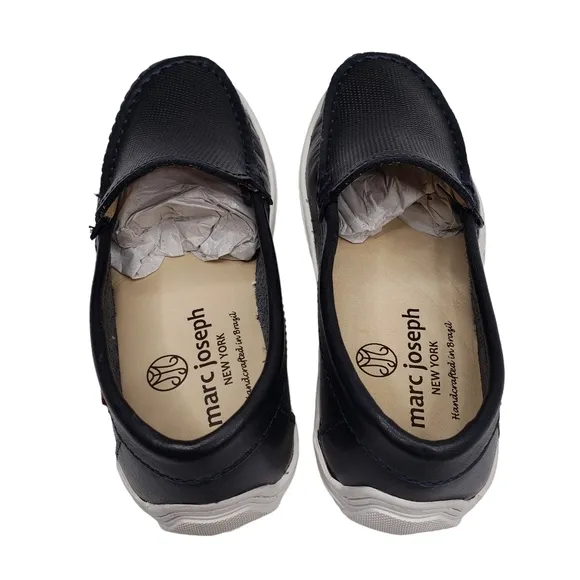 Marc Joseph | NIB Leroy St Black Napa Perforated Leather Loafers Boy's 10.5