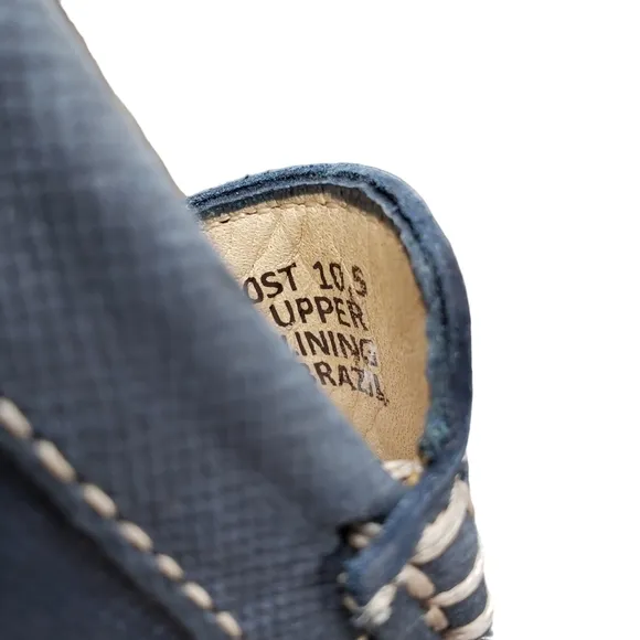 Marc Joseph | NIB Leroy St Blue Jeans Perforated Leather Loafers Boy's 10.5