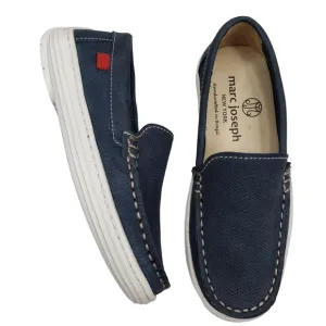 Marc Joseph | NIB Leroy St Blue Jeans Perforated Leather Loafers Boy's 10.5