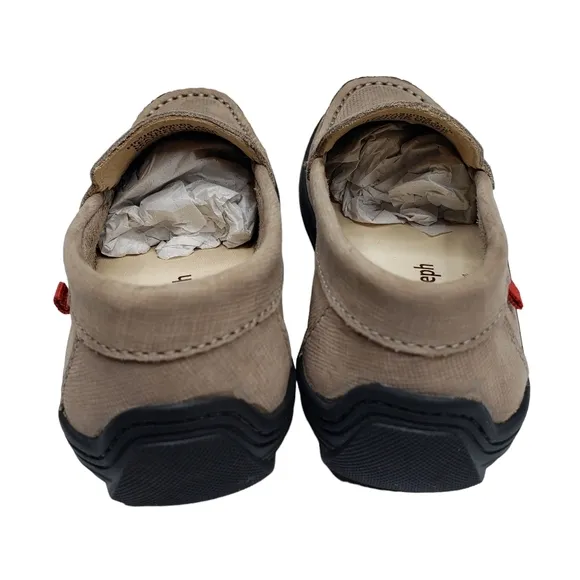 Marc Joseph | NIB Leroy St Light Grey Jeans Perforated Leather Loafers Boy 10.5