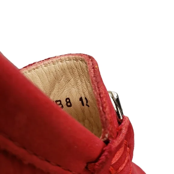 Marc Joseph | NIB Lexington Red Nobuck Preppy Classic Leather Loafers Girl's 12