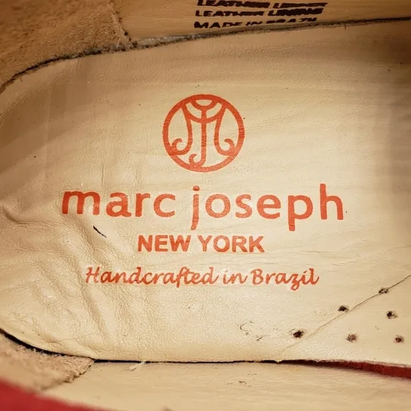 Marc Joseph | NIB Lexington Red Nobuck Preppy Classic Leather Loafers Girl's 12