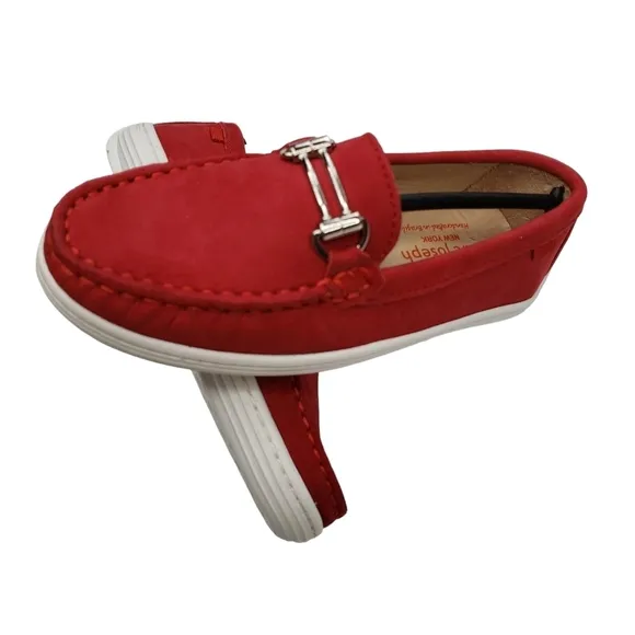 Marc Joseph | NIB Lexington Red Nobuck Preppy Classic Leather Loafers Girl's 12