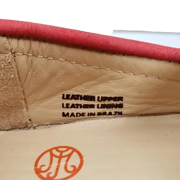Marc Joseph | NIB Lexington Red Nobuck Preppy Classic Leather Loafers Girl's 12