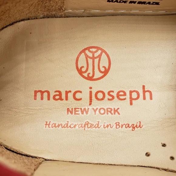 Marc Joseph | NIB Lexington Red Nobuck Preppy Classic Leather Loafers Girl's 2.5