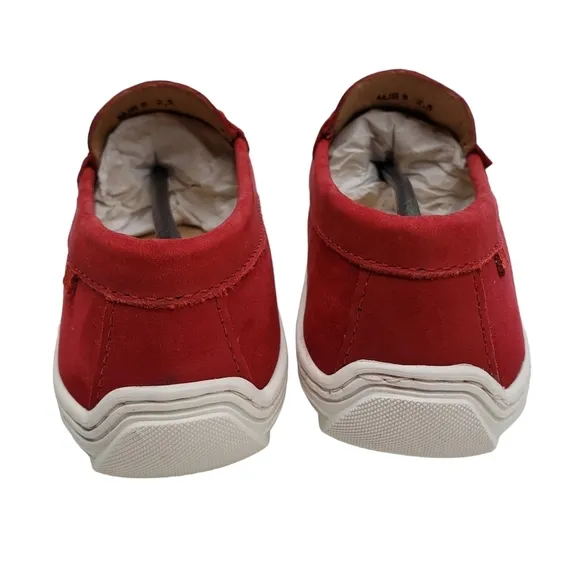 Marc Joseph | NIB Lexington Red Nobuck Preppy Classic Leather Loafers Girl's 2.5