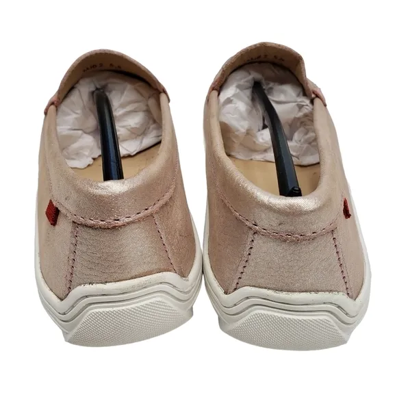 Marc Joseph | NIB Union St Rose Grainy Glimmer Leather Glam Loafers Girl's 5.5