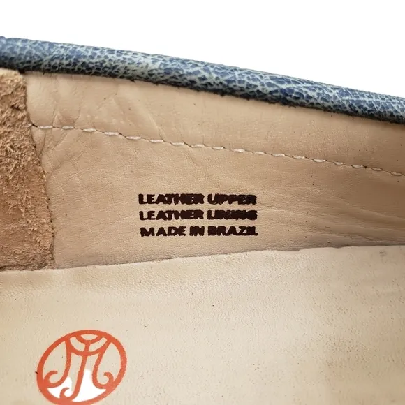 Marc Joseph | NIB Union St Stone Jeans Leather Classic Chic Loafers Girl's 5.5