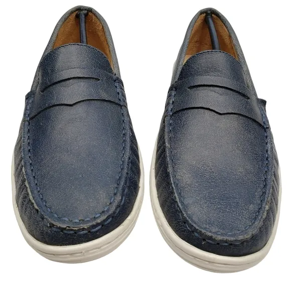 Marc Joseph | NIB Union St Stone Jeans Leather Classic Chic Loafers Girl's 5.5