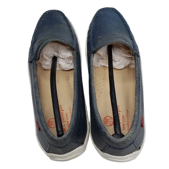 Marc Joseph | NIB Union St Stone Jeans Leather Classic Chic Loafers Girl's 5.5