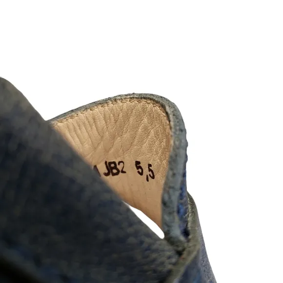 Marc Joseph | NIB Union St Stone Jeans Leather Classic Chic Loafers Girl's 5.5