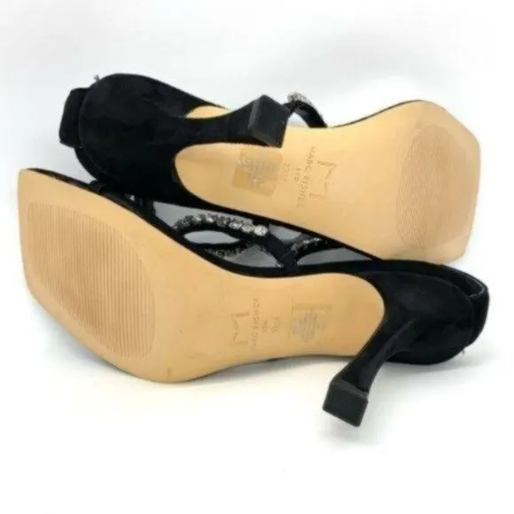 Marc Fisher Women's Dezzi Embellished Strappy High Heel Sandals Size 9 New