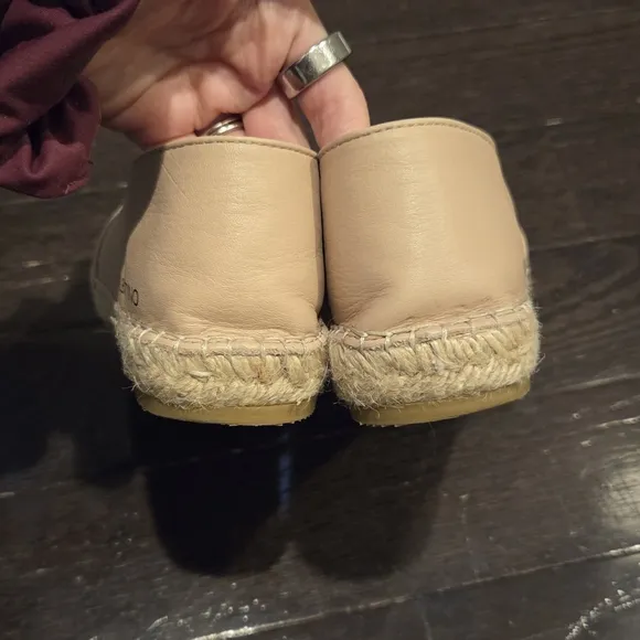 Mario Valentino Women's Black and Cream Espadrilles Size 38 / US 8