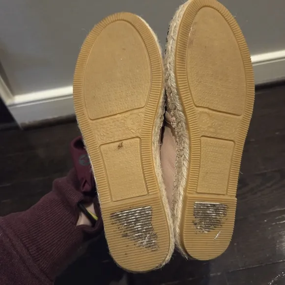 Mario Valentino Women's Black and Cream Espadrilles Size 38 / US 8