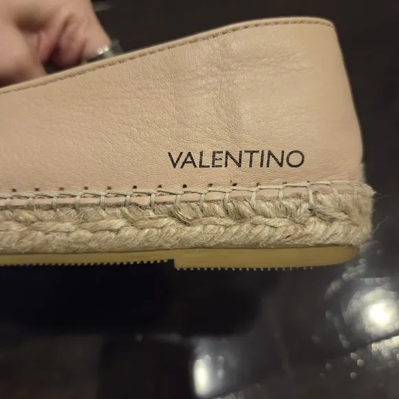 Mario Valentino Women's Black and Cream Espadrilles Size 38 / US 8