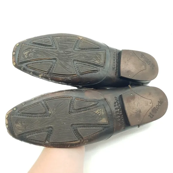 Mark Nason Lounge Dress Shoes Dark Brown Leather Men's 8.5 Fancy Career Hip