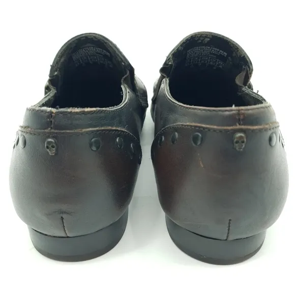 Mark Nason Lounge Dress Shoes Dark Brown Leather Men's 8.5 Fancy Career Hip