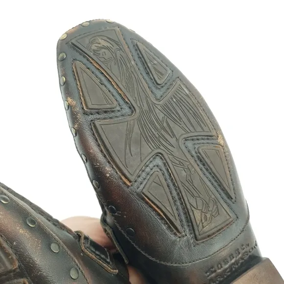 Mark Nason Lounge Dress Shoes Dark Brown Leather Men's 8.5 Fancy Career Hip