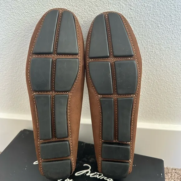 Massimo Matteo Penny Keeper Loafers - Choc Brown