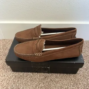 Massimo Matteo Penny Keeper Loafers - Choc Brown