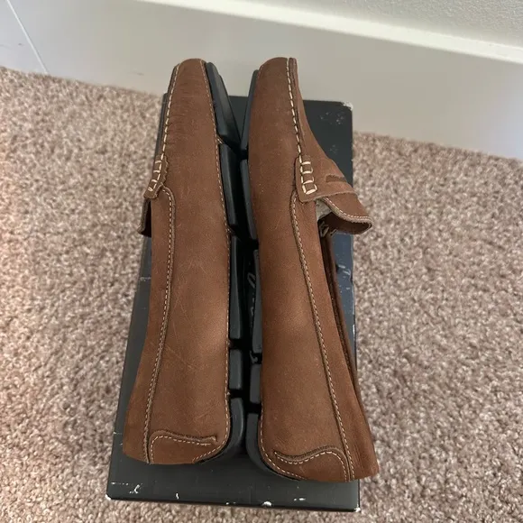 Massimo Matteo Penny Keeper Loafers - Choc Brown