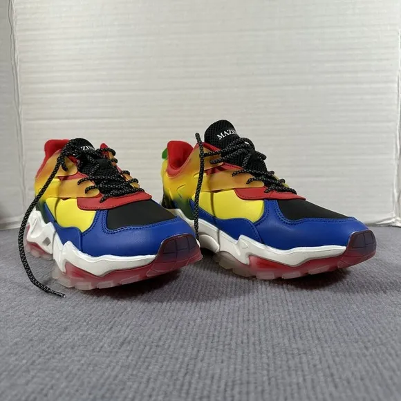 Mazino Mens Molten Casual Chunky Sneakers Multicolor Molten-005 Size 9.5