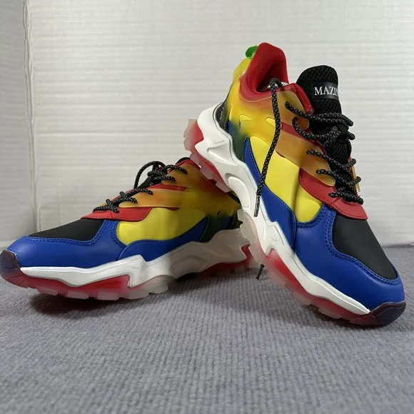 Mazino Mens Molten Casual Chunky Sneakers Multicolor Molten-005 Size 9.5