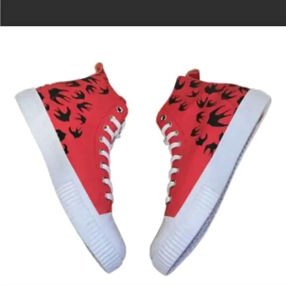 MCQ By Alexander McQueen Swarm Swallow Vulcanized High Top UNISEX Authentic