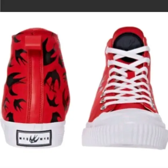 MCQ By Alexander McQueen Swarm Swallow Vulcanized High Top UNISEX Authentic