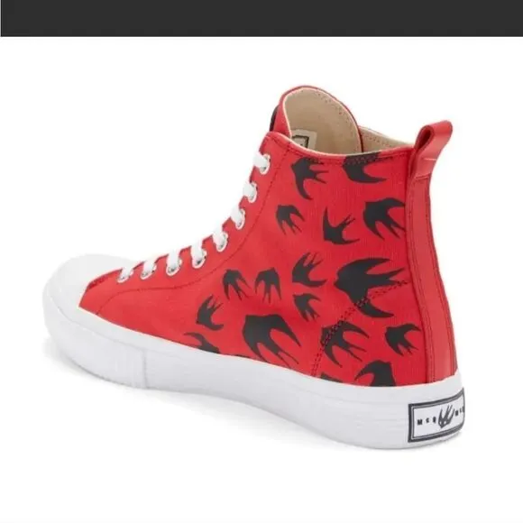 MCQ By Alexander McQueen Swarm Swallow Vulcanized High Top UNISEX Authentic