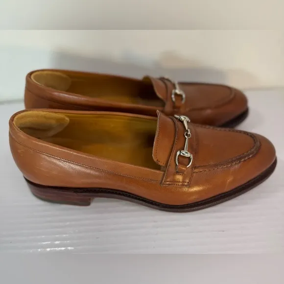 Meermin 201427 Copper Vitello Horsebit Buckle Loafers Unisex men’s 5, women’s 7