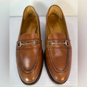 Meermin 201427 Copper Vitello Horsebit Buckle Loafers Unisex men’s 5, women’s 7