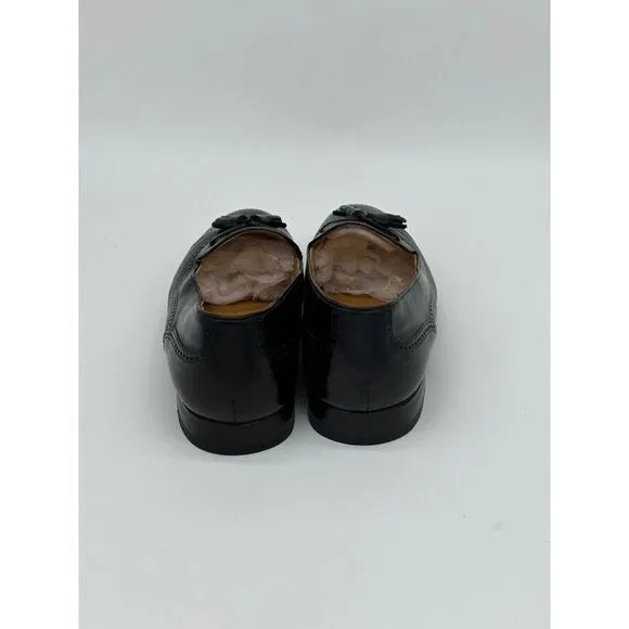 Meglan Spain Tassel Oxford Dress Loafers Leather Shoes‎ Mens 10.5M Black 25375