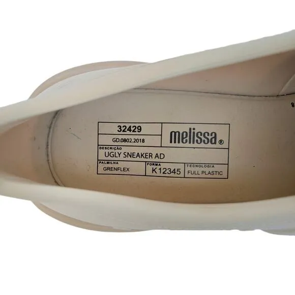 Melissa &quot;Ugly Sneakers&quot; White and Beige 9