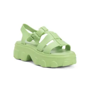 MELISSA Green Made In Brazil Ella Platform Sandals