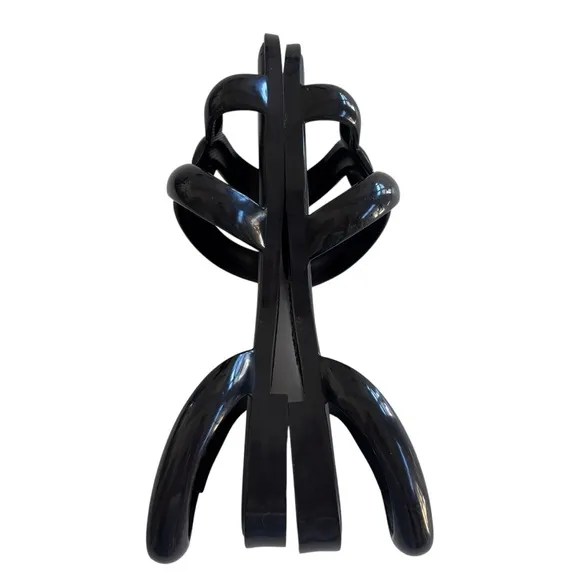 Melissa   Jeremy Scott Womens Tube Slingback Sandals Black Rubber Flat 9