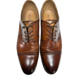 Men’s Aldo Loafers Dress Shoes Galerrang 28 Cognac Brown Lace Up Mens Derby 10.5